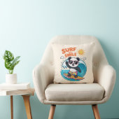 Panda Surf Sourire Enfant Été クッション (椅子)
