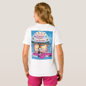 Panda takes bold step in  winter wonderland  tシャツ (裏面フル)