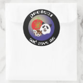 Panda Treffen Aufkleber ラウンドシール (バッグ)