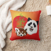Panda Treffen Kissen クッション (ブランケット)