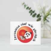 Panda Treffen Postkarte ポストカード (スタンド正面)