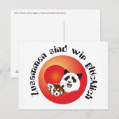 Panda Treffen Postkarte ポストカード (正面/裏面)