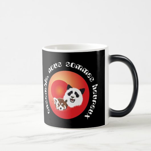 Panda Treffen Tasse モーフィングマグカップ (右)