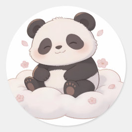 panda,warm /cozy,healing,slow-paced,inner peace #0 ラウンドシール