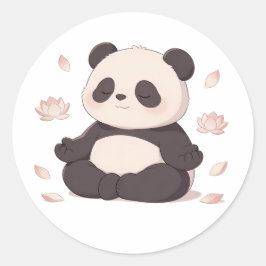panda,warm,healing,slow-paced,inner peace #02 ラウンドシール