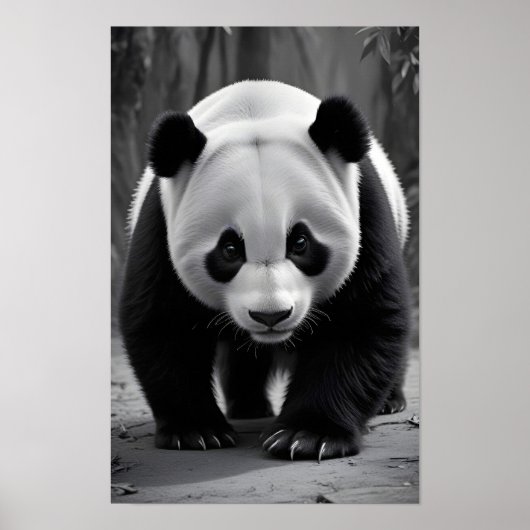 Panda Wildlife Majestic Nature Life Art Wallpaper ポスター (正面)