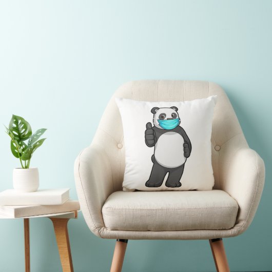 Panda with Face mask クッション (椅子)