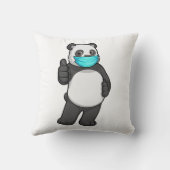 Panda with Face mask クッション (裏面)