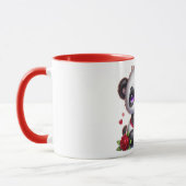 Panda with flower mug マグカップ (左)