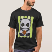 Panda With Football Tシャツ (正面)