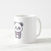 Panda with Heart – Cute Whimsical Illustration コーヒーマグカップ (正面右)