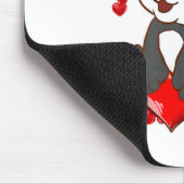 Panda With Hearts Valentines Day Women And Girls  マウスパッド (コーナー)