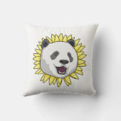 Panda with Sunflower クッション (裏面)
