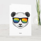 Panda with Sunglasses カード (裏面)