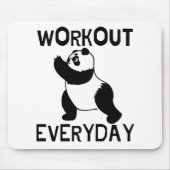 Panda Workout Gym マウスパッド (正面)