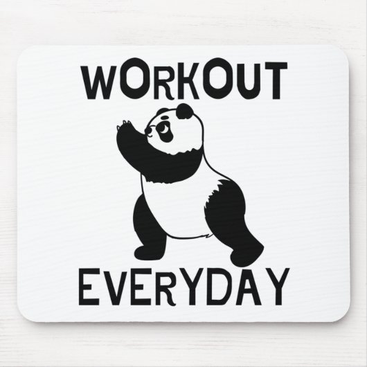 Panda Workout Gym マウスパッド (正面)