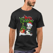 Panda Xmas Decorations Santa Panda Christmas Tシャツ (正面)