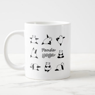 PANDA YOGA、Animals Yoga、Panda Bear ジャンボコーヒーマグカップ