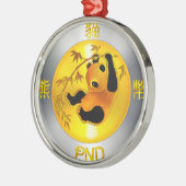 Pandacoinのスワッグ メタルオーナメント (左)