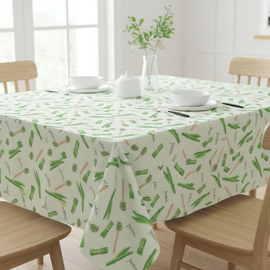Pandan Leaf Pattern Tablecloth | Tropical Kitchen  テーブルクロス