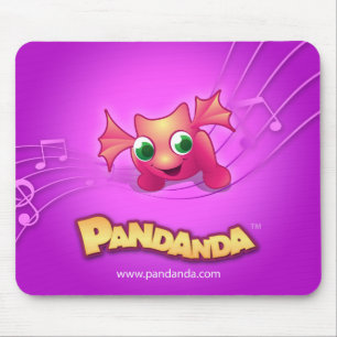 Pandandaのピンクのドラゴンのマウスパッド マウスパッド
