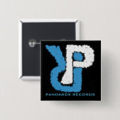 Pandarokはロゴを記録します 缶バッジ (正面&裏面)