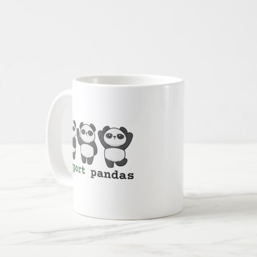 pandasのインポート コーヒーマグカップ (正面左)