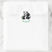 PANDAS救 – 絶滅危惧動物 – 野生生物中国 ラウンドシール (バッグ)