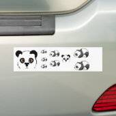 Pandas バンパーステッカー (車上)