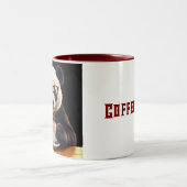 Panda's Coffee Break ツートーンマグカップ (中央)