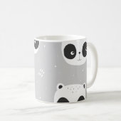 Pandas grey コーヒーマグカップ (正面右)