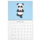 Pandas in Yoga Poses Calendar カレンダー (1月 2026)