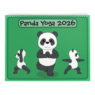 Pandas in Yoga Poses Calendar カレンダー
