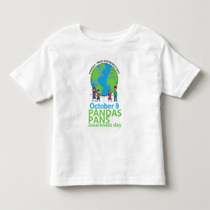 PANDAS/PANSの認識度日のTシャツの子供 トドラーTシャツ