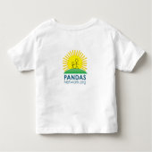 PANDAS/PANSの認識度日のTシャツの子供 トドラーTシャツ (裏面)