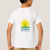 PANDAS/PANSの認識度日のTシャツの子供 Tシャツ (裏面)