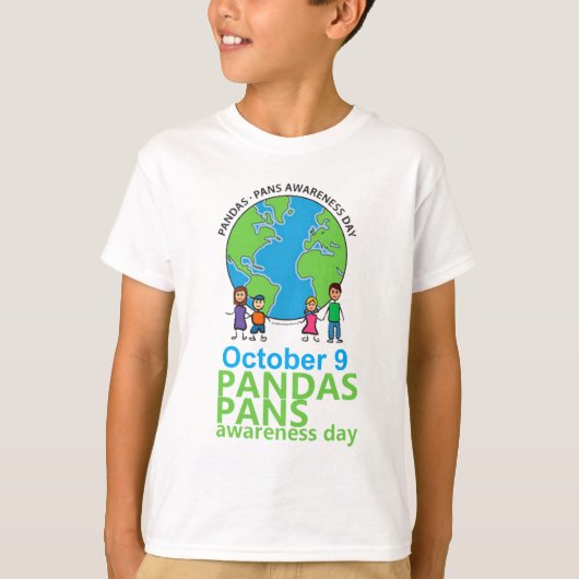 PANDAS/PANSの認識度日のTシャツの子供 Tシャツ (正面)