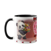 Pandas wish you a Happy Mother's Day on a Colorful