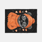 Pandas With Hearts Love Valentine's Day Women Hear フリースブランケット (正面(横))