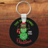 Pandemic That Stole Christmas Ugly Gift Xmas Virus キーホルダー (正面)