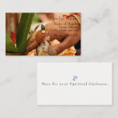 Panditの接触カード(寺院位置及びサービス) コーリングカード (正面/裏面)