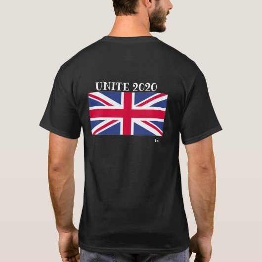 Pandomic_2020 Black UK Tシャツ (裏面)