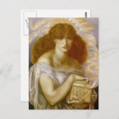 Pandoraが金ゴールド・ボックスを開く ポストカード (正面/裏面)