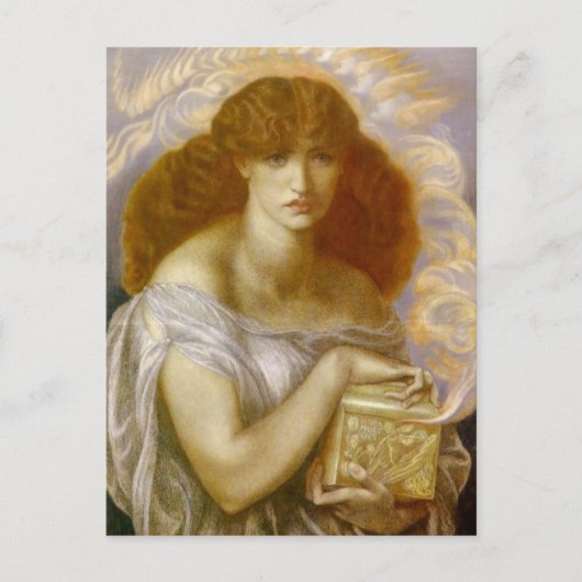 Pandoraが金ゴールド・ボックスを開く ポストカード (正面)