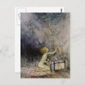 Pandoraのボックスヴィンテージアートポストカードを開く ポストカード (正面/裏面)