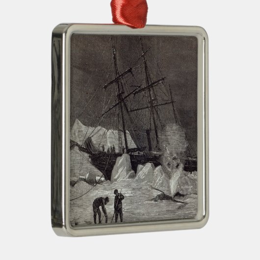 Pandoraは氷ではさみ切りました メタルオーナメント (右)