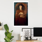 Pandora, 1871 (キャンバス上の油) ポスター (ホームオフィス)