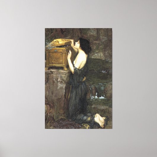 PaNDoRA, by John William Waterhouse, 1896 キャンバスプリント (正面)