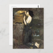 Pandora, John William Waterhouse, 1896 ポストカード (正面/裏面)