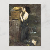 Pandora, John William Waterhouse, 1896 ポストカード (正面)